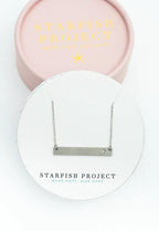 Layla Silver Cross Bar Necklace