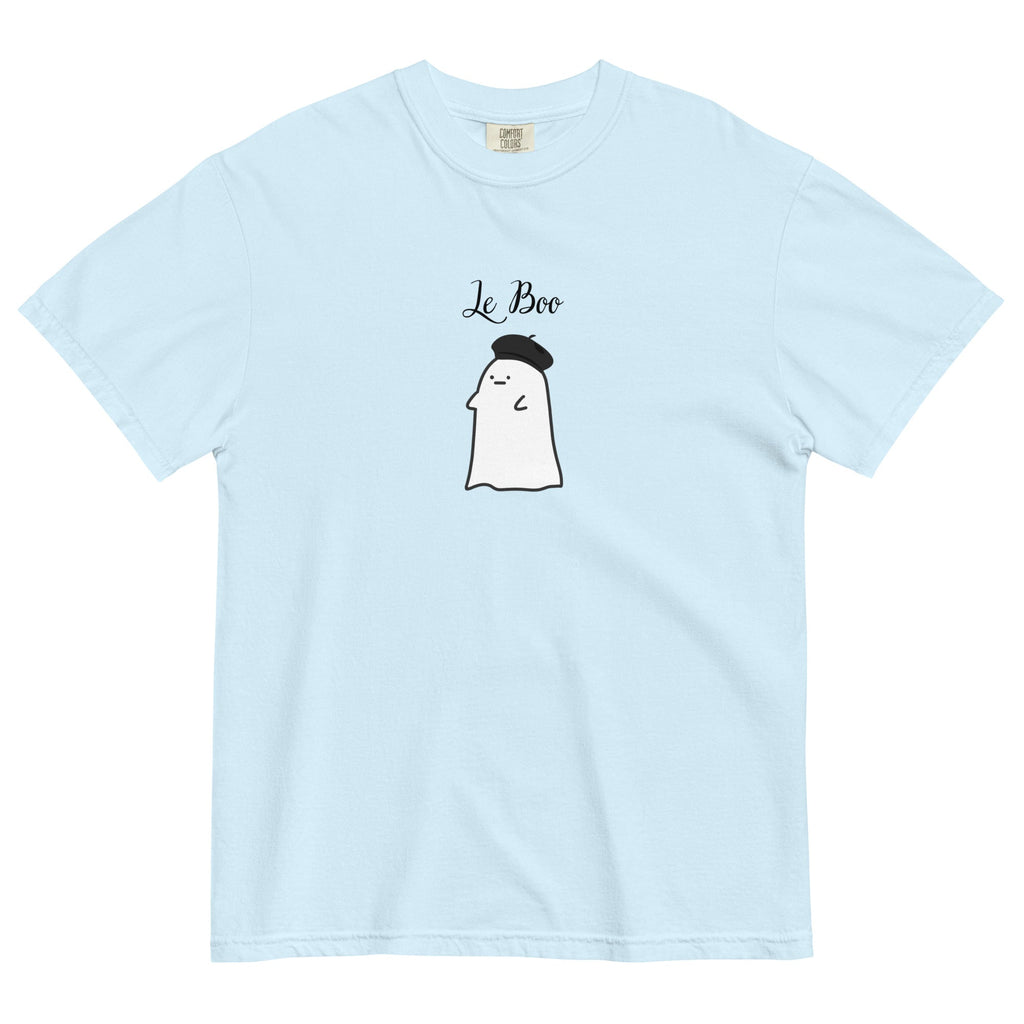 Le boo adult French ghost Unisex garment - dyed heavyweight t-shirt