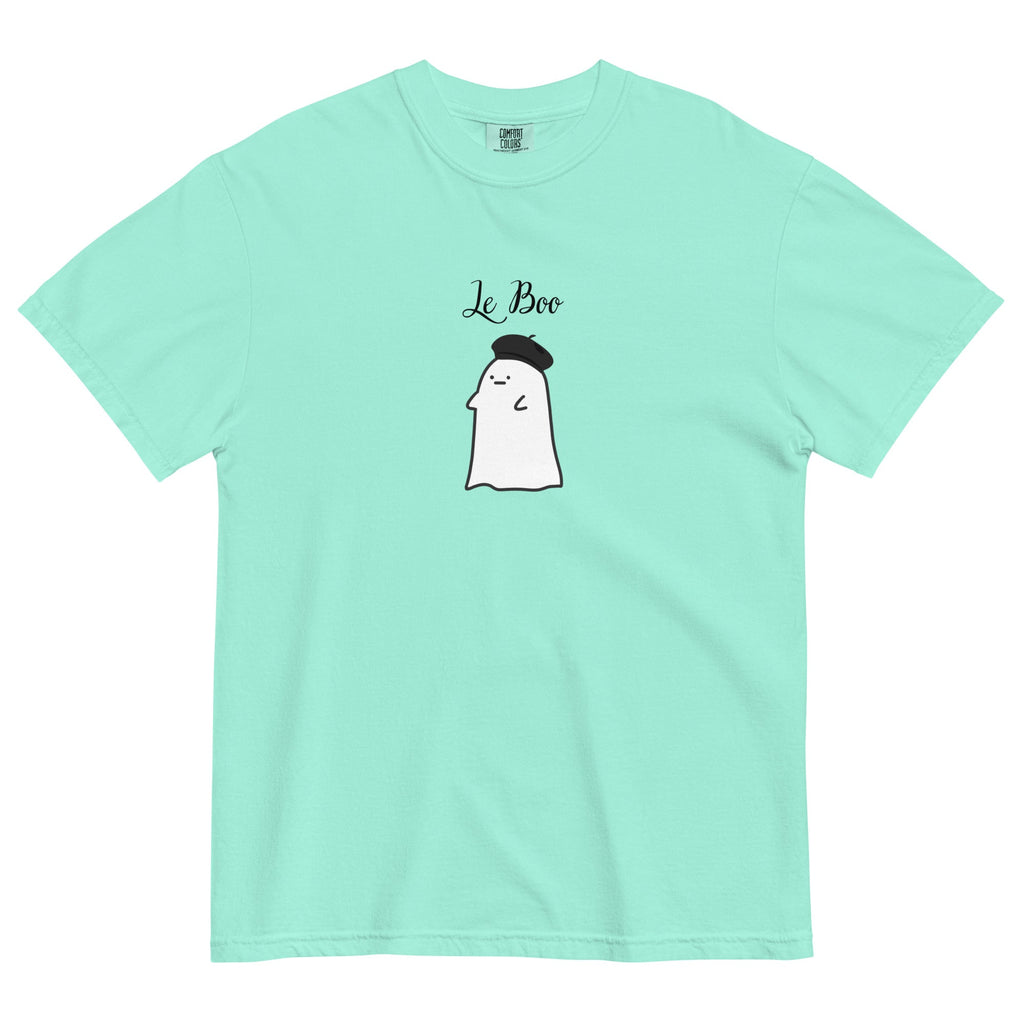 Le boo adult French ghost Unisex garment - dyed heavyweight t-shirt