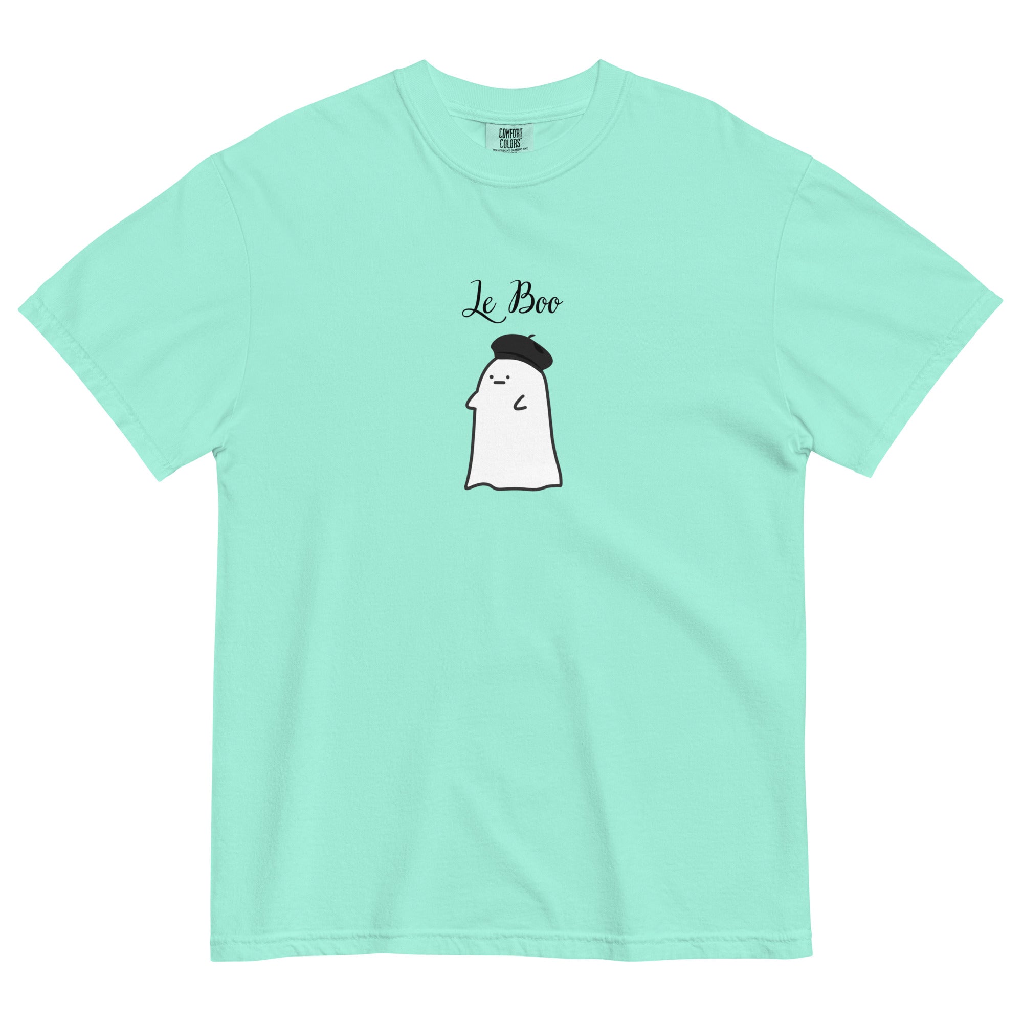 Le boo adult French ghost Unisex garment - dyed heavyweight t-shirt