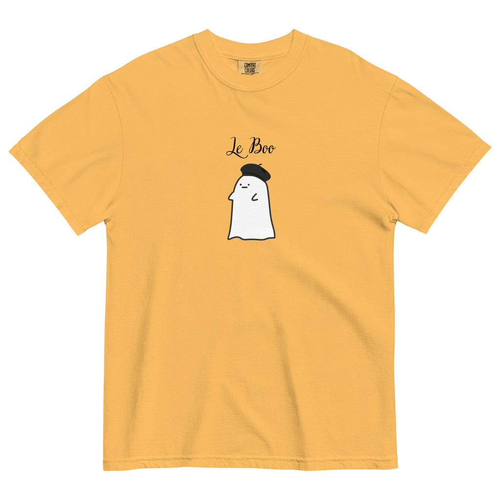 Le boo adult French ghost Unisex garment - dyed heavyweight t-shirt