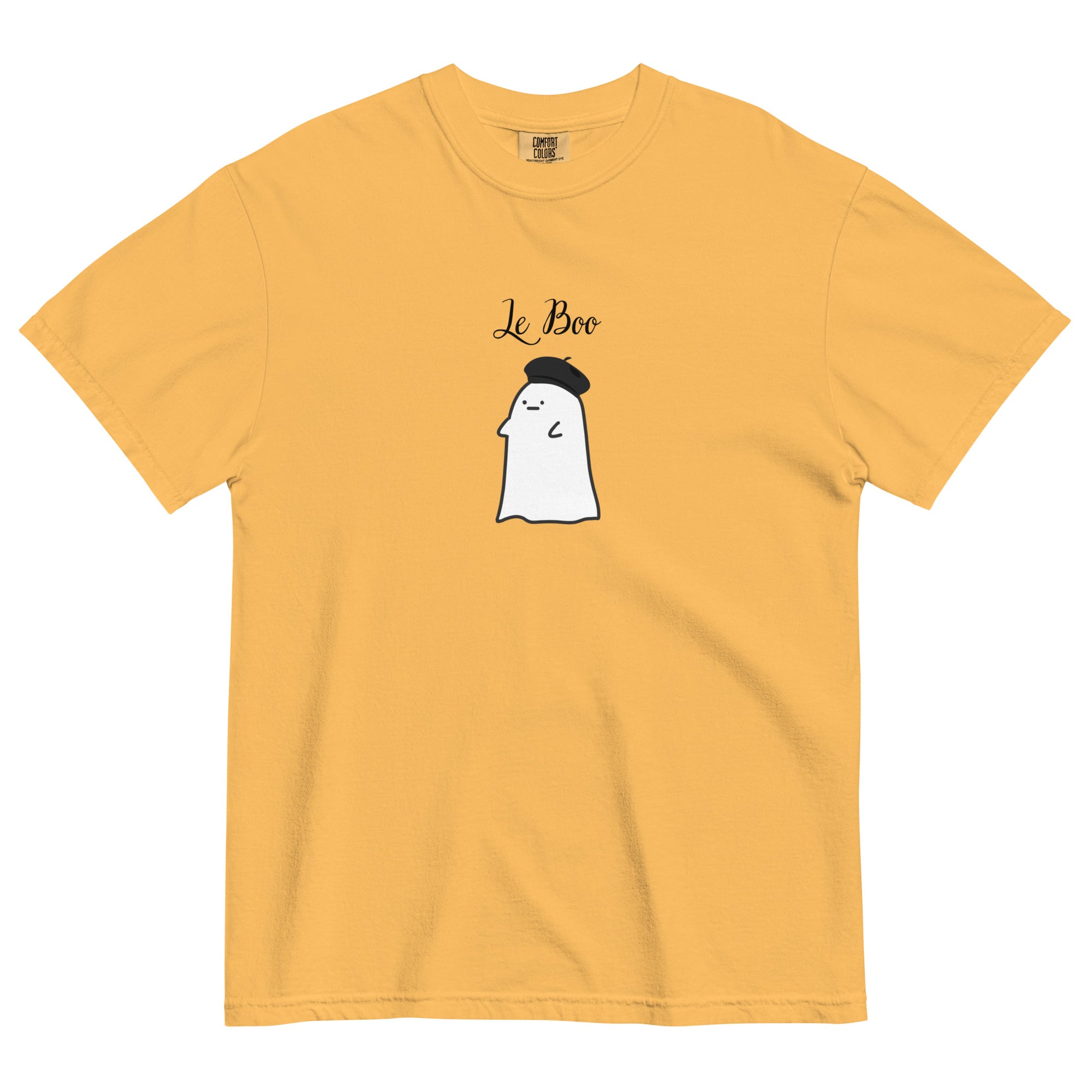 Le boo adult French ghost Unisex garment - dyed heavyweight t-shirt