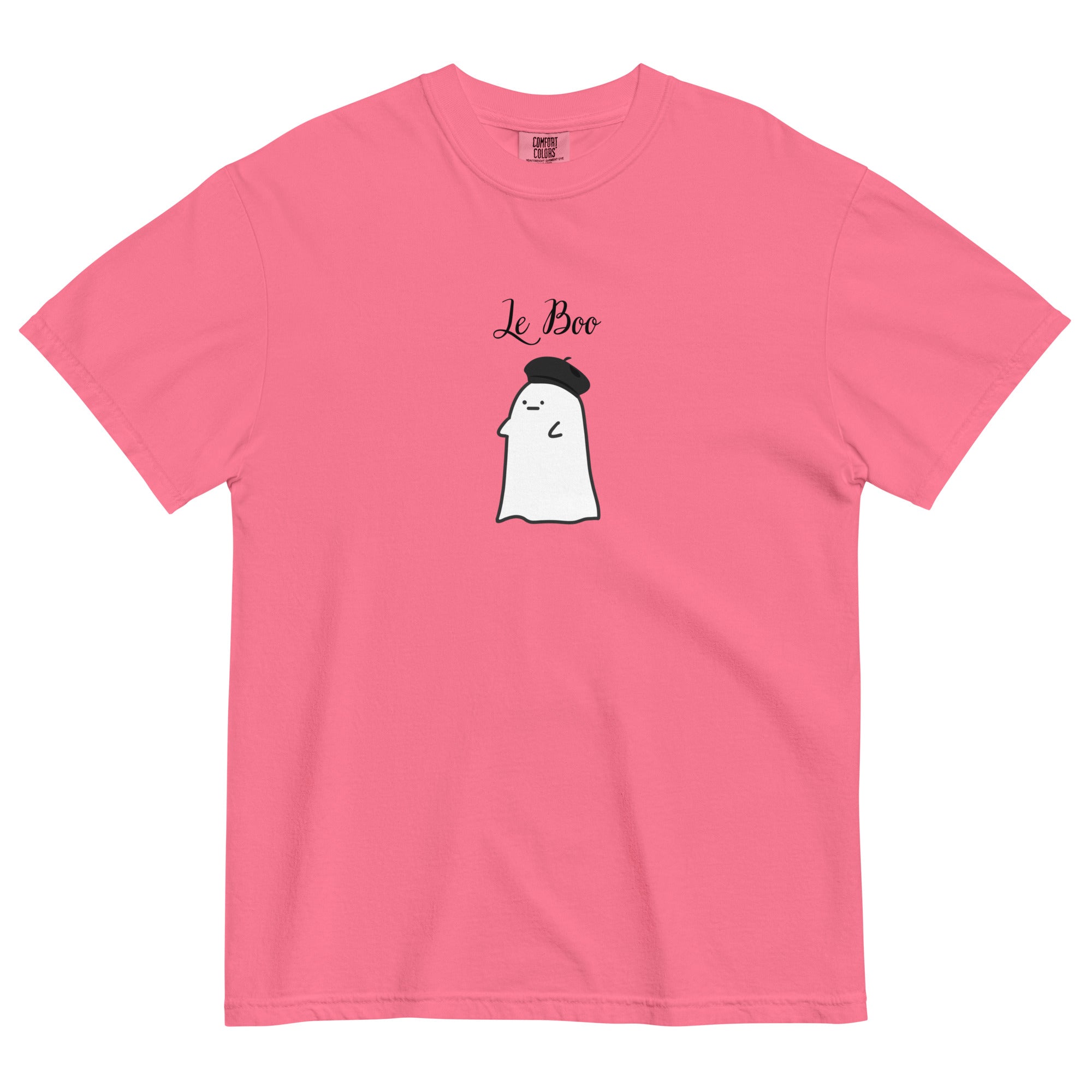 Le boo adult French ghost Unisex garment - dyed heavyweight t-shirt