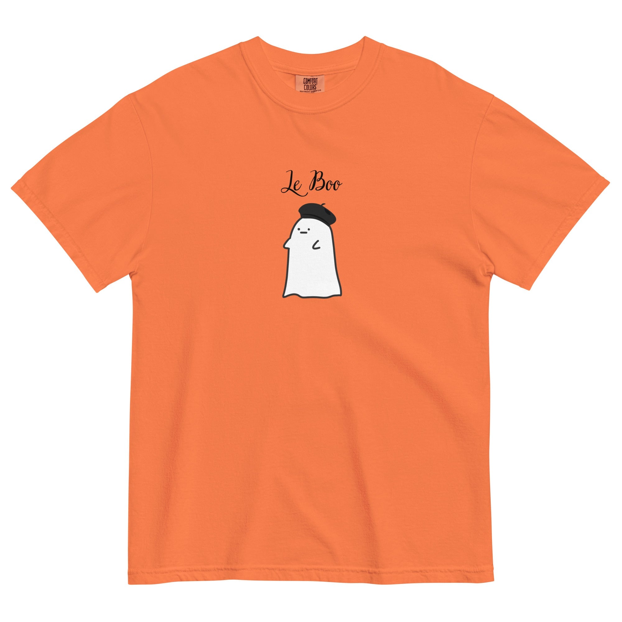Le boo adult French ghost Unisex garment - dyed heavyweight t-shirt