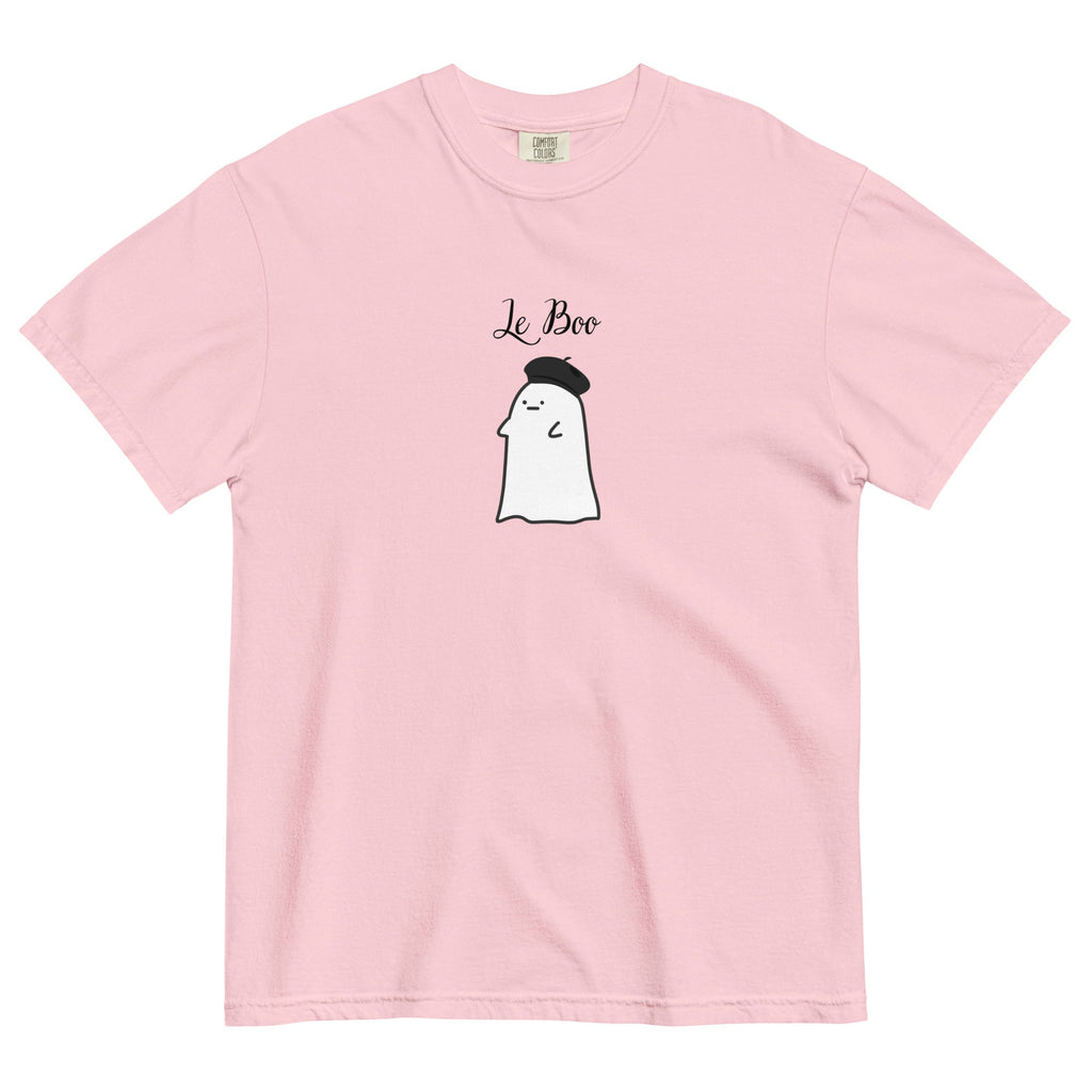 Le boo adult French ghost Unisex garment - dyed heavyweight t-shirt