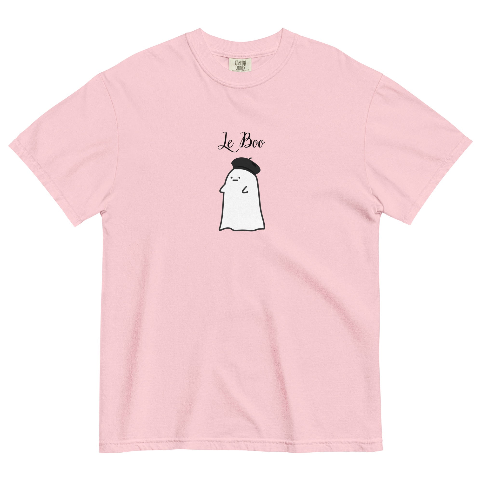 Le boo adult French ghost Unisex garment - dyed heavyweight t-shirt