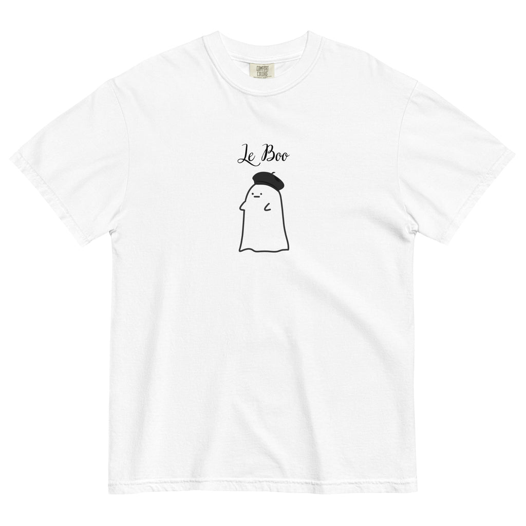 Le boo adult French ghost Unisex garment - dyed heavyweight t-shirt
