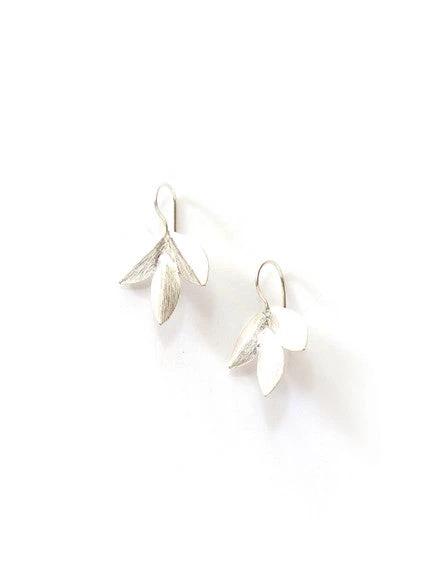Leaf Cluster Earrings - Silver by Fair Anita