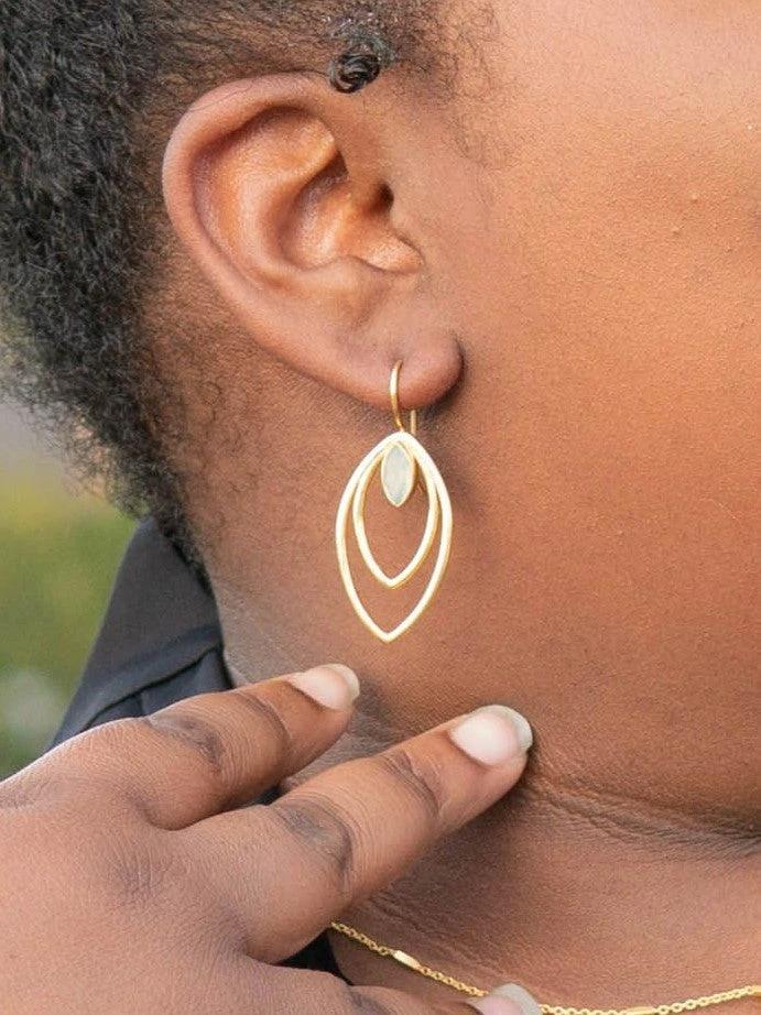 Leaf Drop Earrings
