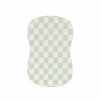 Leaf Green Checkered Baby Lounger Cover La Vie Bien Leaf Green Checkered Baby Lounger Cover