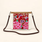 Leather Embroidered Crossbody Bag - Thailand Crossbody La Vie Bien Leather Embroidered Crossbody Bag - Thailand