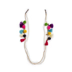 Leather PomPom & Tassels Sunglass Holders - Thailand Jewelry La Vie Bien Leather PomPom & Tassels Sunglass Holders - Thailand