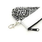 Leather Trim Embroidered Geometric Coin Purse - Thailand Bags La Vie Bien Leather Trim Embroidered Geometric Coin Purse - Thailand