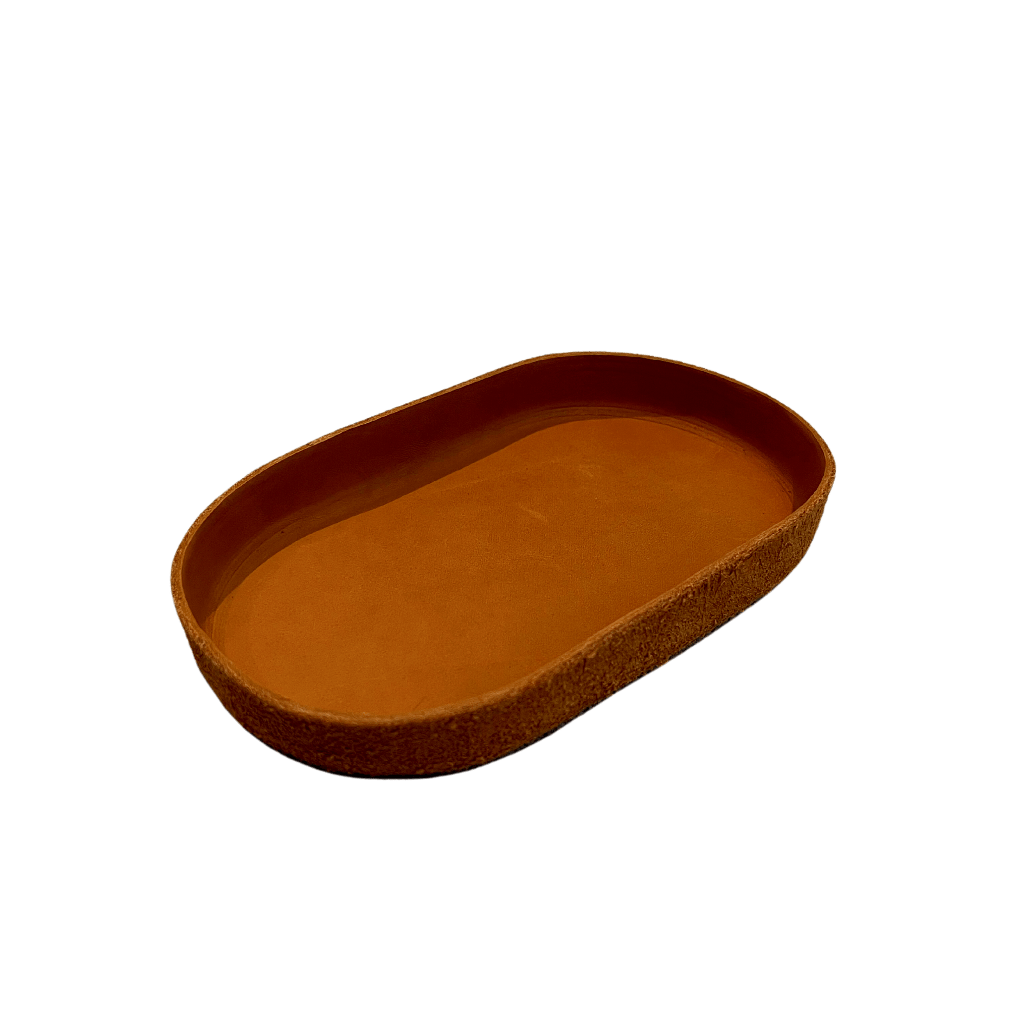 Leather Valet Tray: Oval