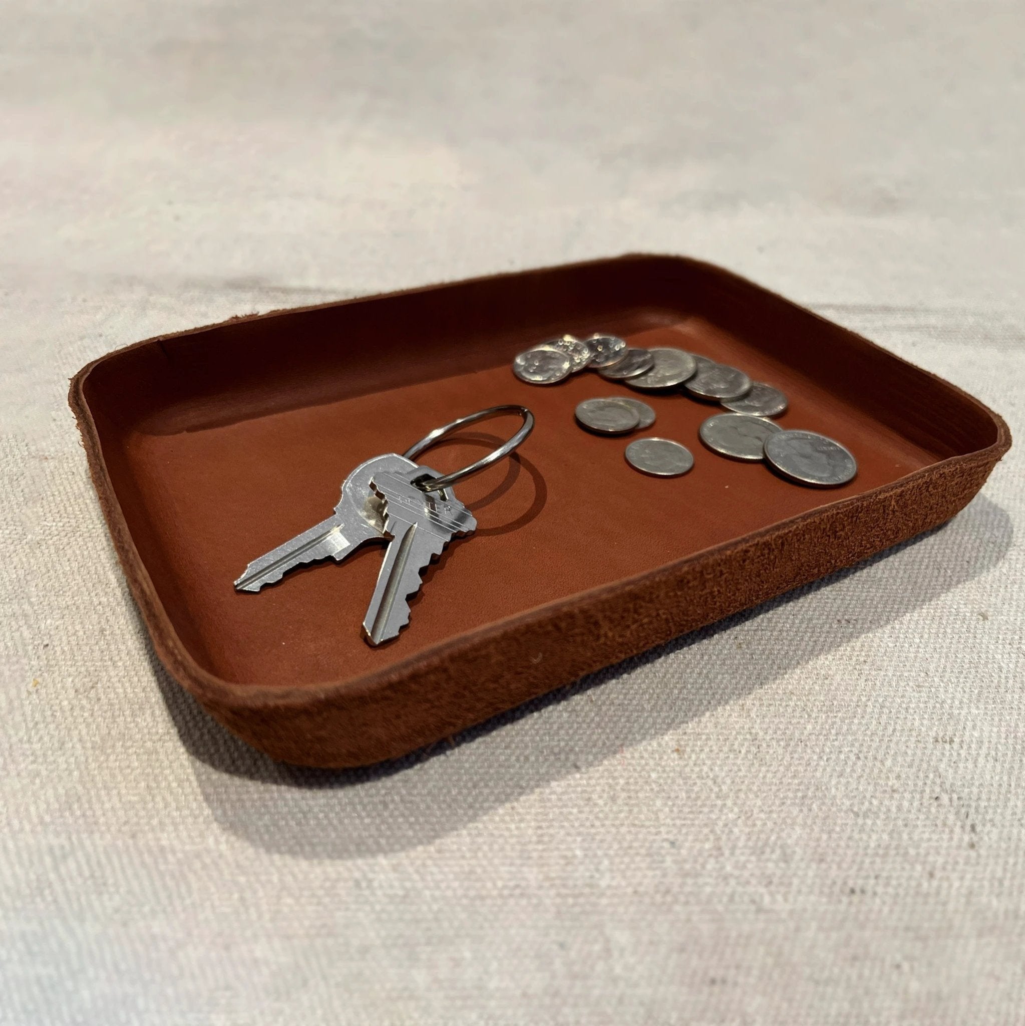 Leather Valet Tray: Rectangle