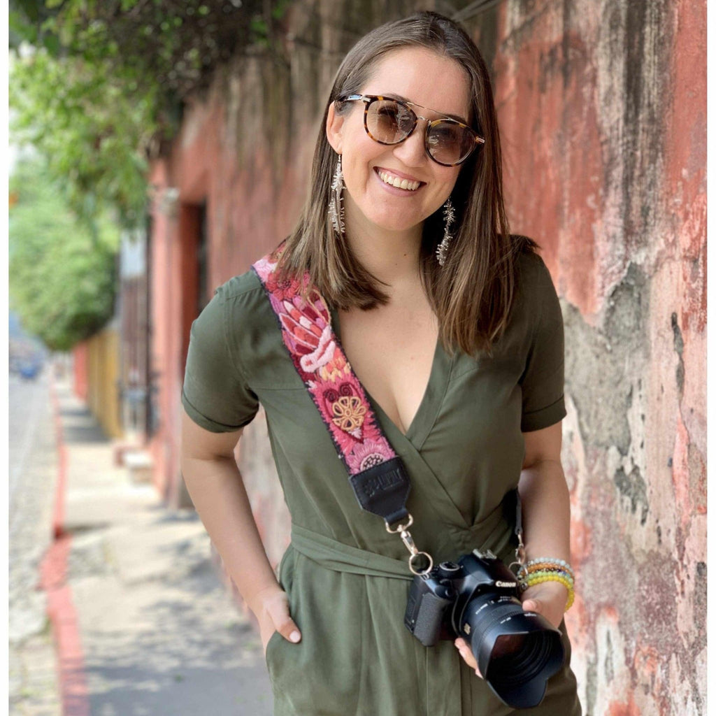 Leather Vintage Upcycled Purse | Camera | Guitar Strap - Guatemala Accessories La Vie Bien Leather Vintage Upcycled Purse | Camera | Guitar Strap - Guatemala