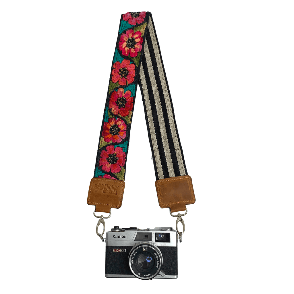 Leather Vintage Upcycled Purse | Camera | Guitar Strap - Guatemala Accessories La Vie Bien Leather Vintage Upcycled Purse | Camera | Guitar Strap - Guatemala