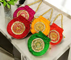 Lehariya with Gota Patti work Potli Bag Traditional Gifts La Vie Bien Lehariya with Gota Patti work Potli Bag
