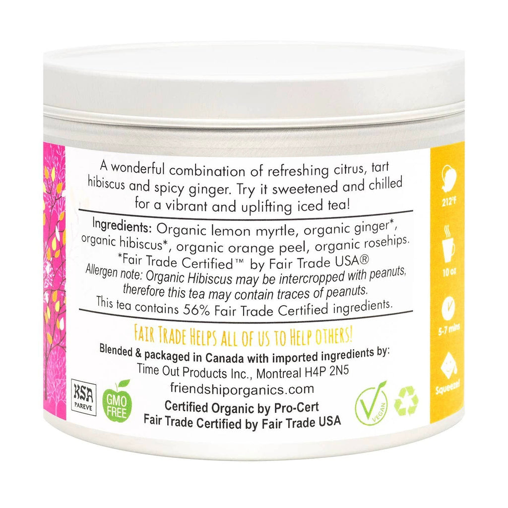 Lemon Ginger Rosé Herbal Tea