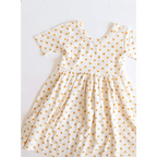 Lemon Shake Up Twirl Dress for Kids by Polished Prints