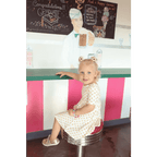 Lemon Shake Up Twirl Dress for Kids by Polished Prints