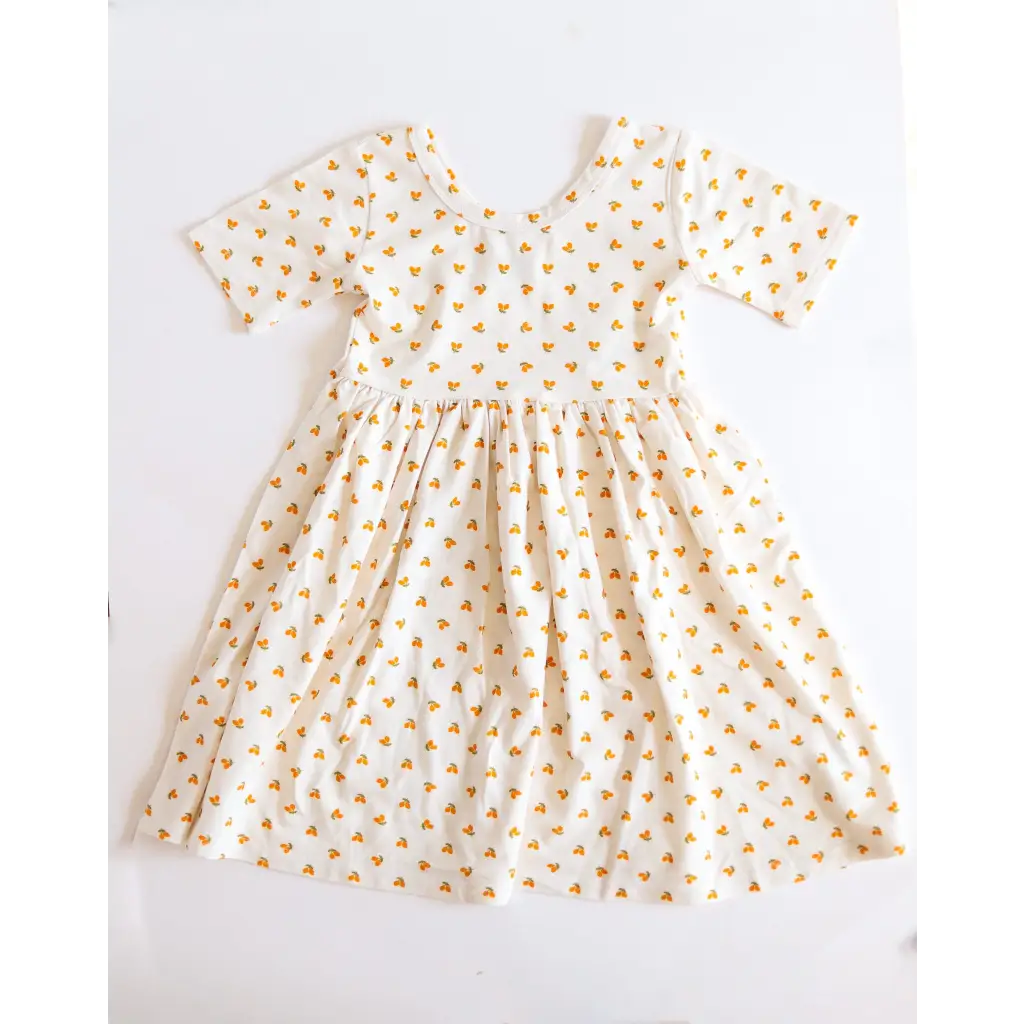 Lemon Shake Up Twirl Dress for Kids