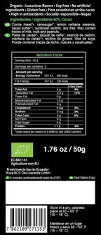 Lemon Verbena Organic Chocolate Bar Chocolate La Vie Bien Lemon Verbena Organic Chocolate Bar