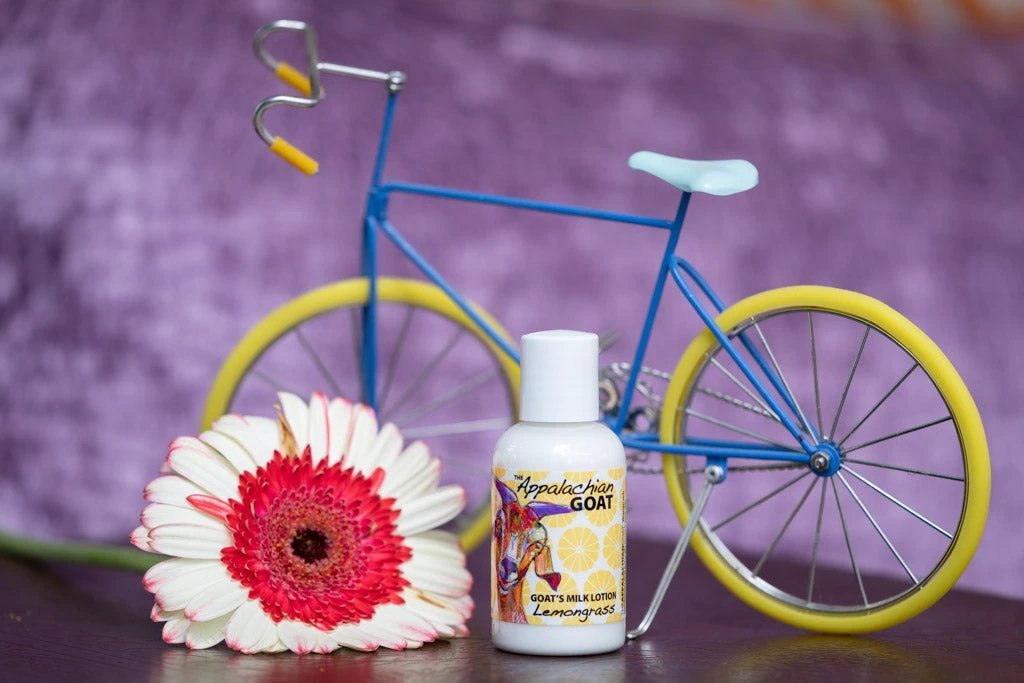 LEMONGRASS GOATS MILK LOTION 16 oz. or 2 oz. by Essential Journeys