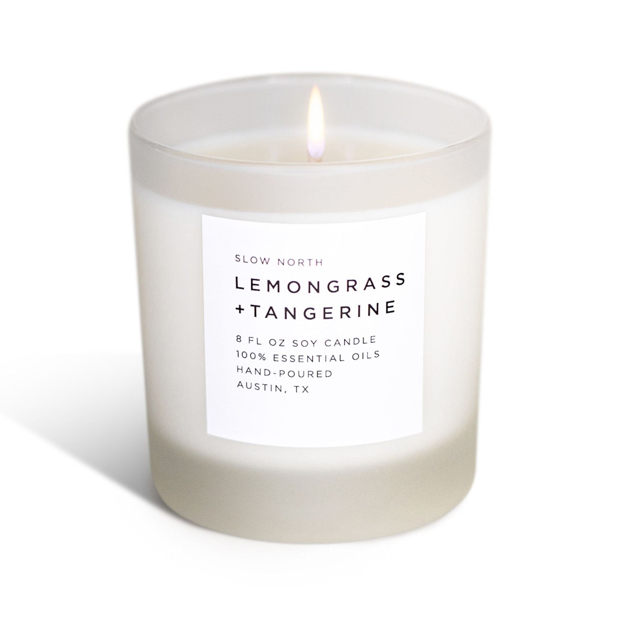Lemongrass + Tangerine - Signature Candle Frosted Candles La Vie Bien Lemongrass + Tangerine - Signature Candle