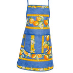 Lemons Blue Cotton Kitchen Apron by Tissus Toselli by I Dream of France