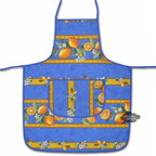 Lemons Blue Cotton Kitchen Apron by Tissus Toselli by I Dream of France