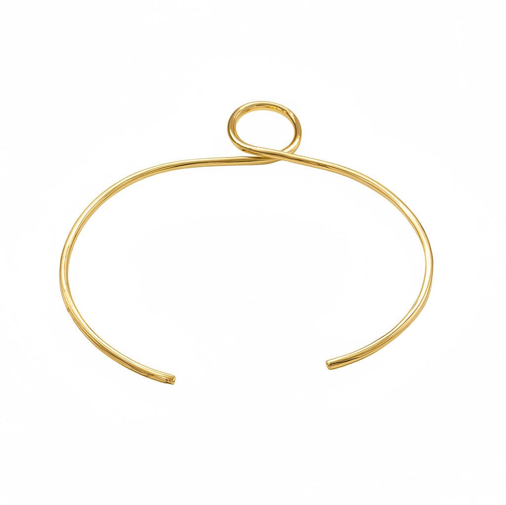 Leo Brass Choker Necklace, Brass Geometric Circle Collar Choker La Vie Bien Leo Brass Choker Necklace, Brass Geometric Circle Collar