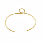 Leo Brass Choker Necklace, Brass Geometric Circle Collar Choker La Vie Bien Leo Brass Choker Necklace, Brass Geometric Circle Collar