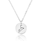 Leo Celestial Constellation Disk Necklace La Vie Bien Leo Celestial Constellation Disk Necklace