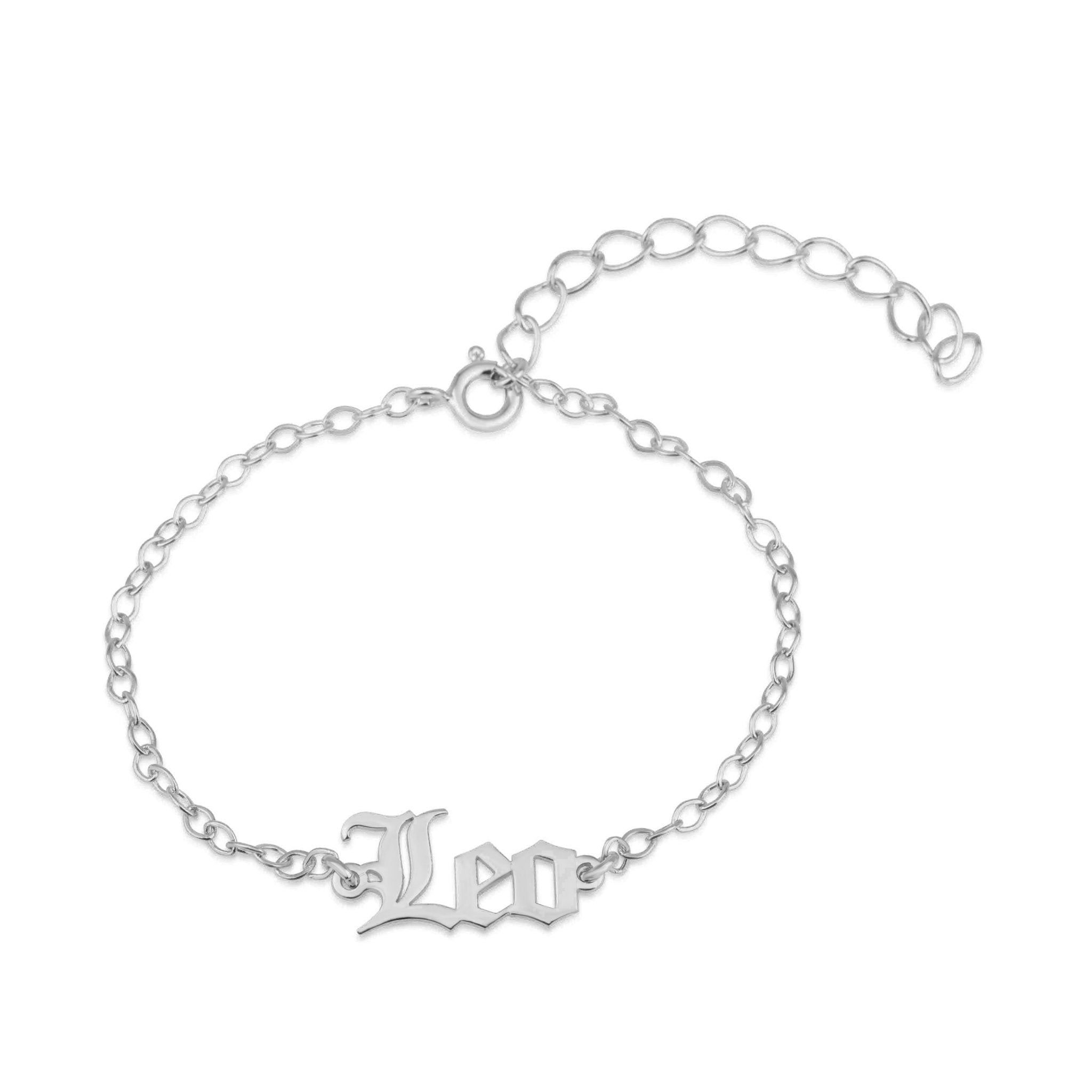 Leo Script Bracelet La Vie Bien Leo Script Bracelet