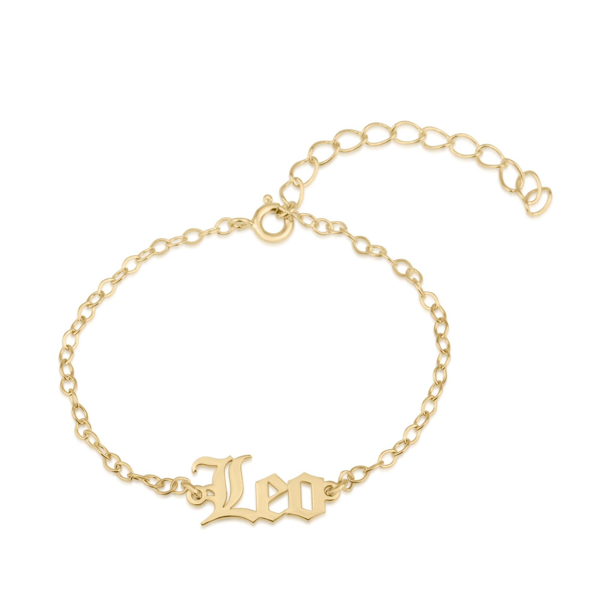 Leo Script Bracelet La Vie Bien Leo Script Bracelet