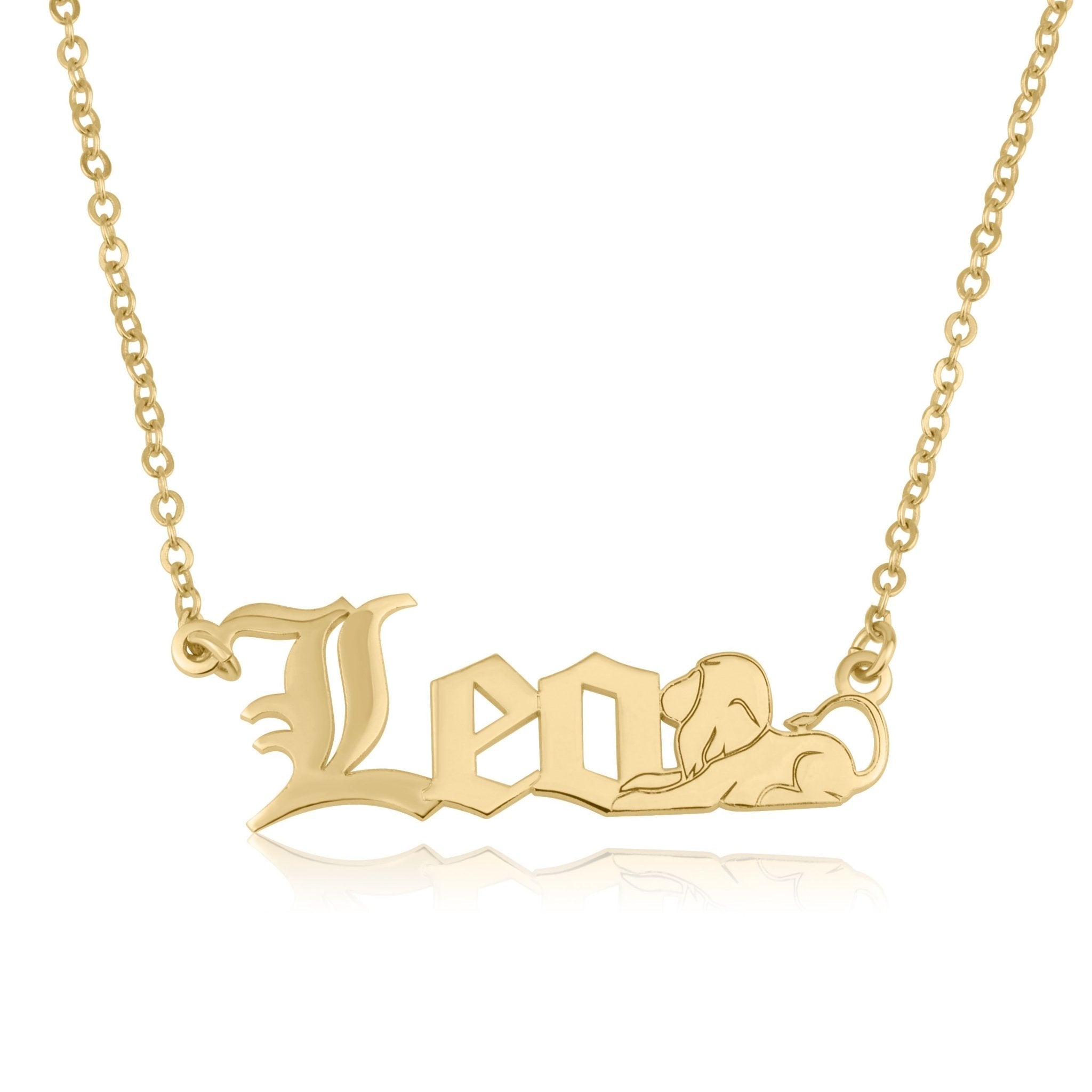 Leo Symbol Necklace La Vie Bien Leo Symbol Necklace