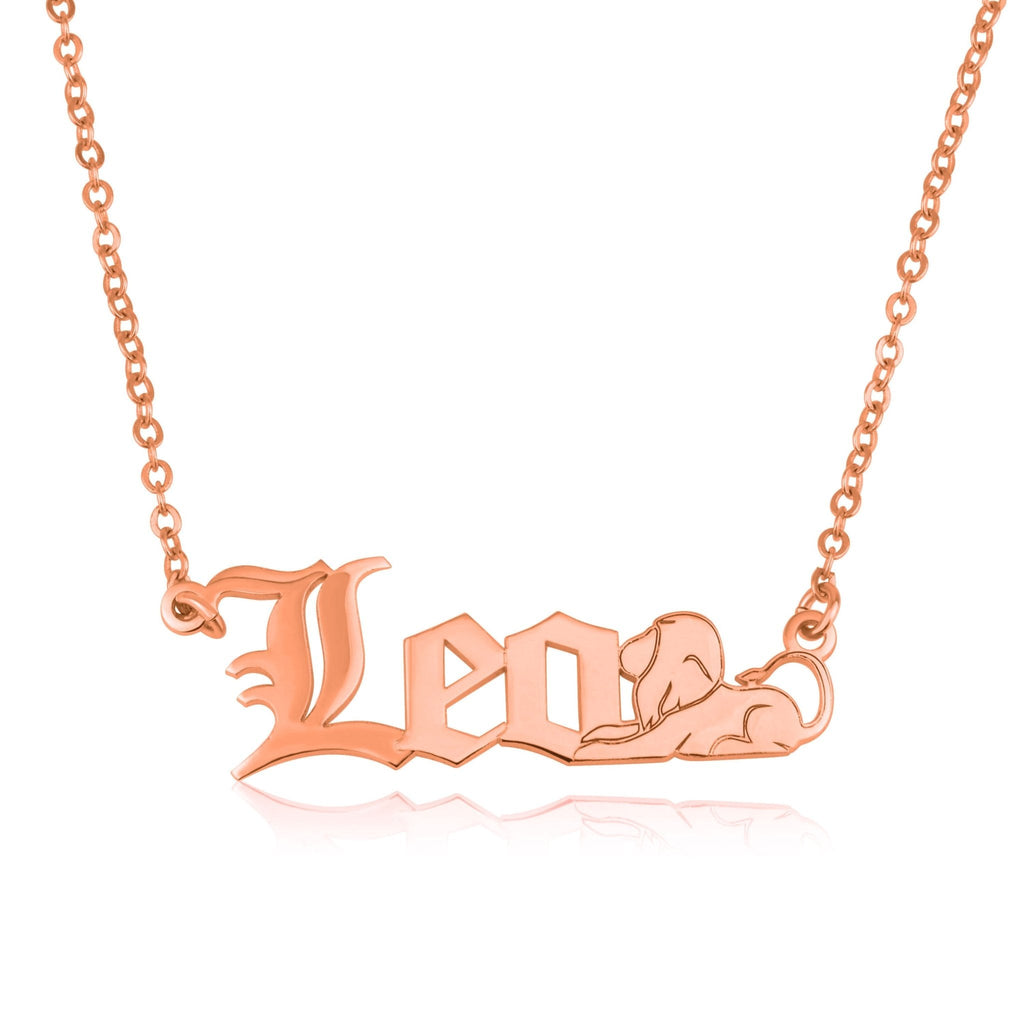 Leo Symbol Necklace La Vie Bien Leo Symbol Necklace