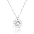 Leo Zodiac Disk Necklace La Vie Bien Leo Zodiac Disk Necklace