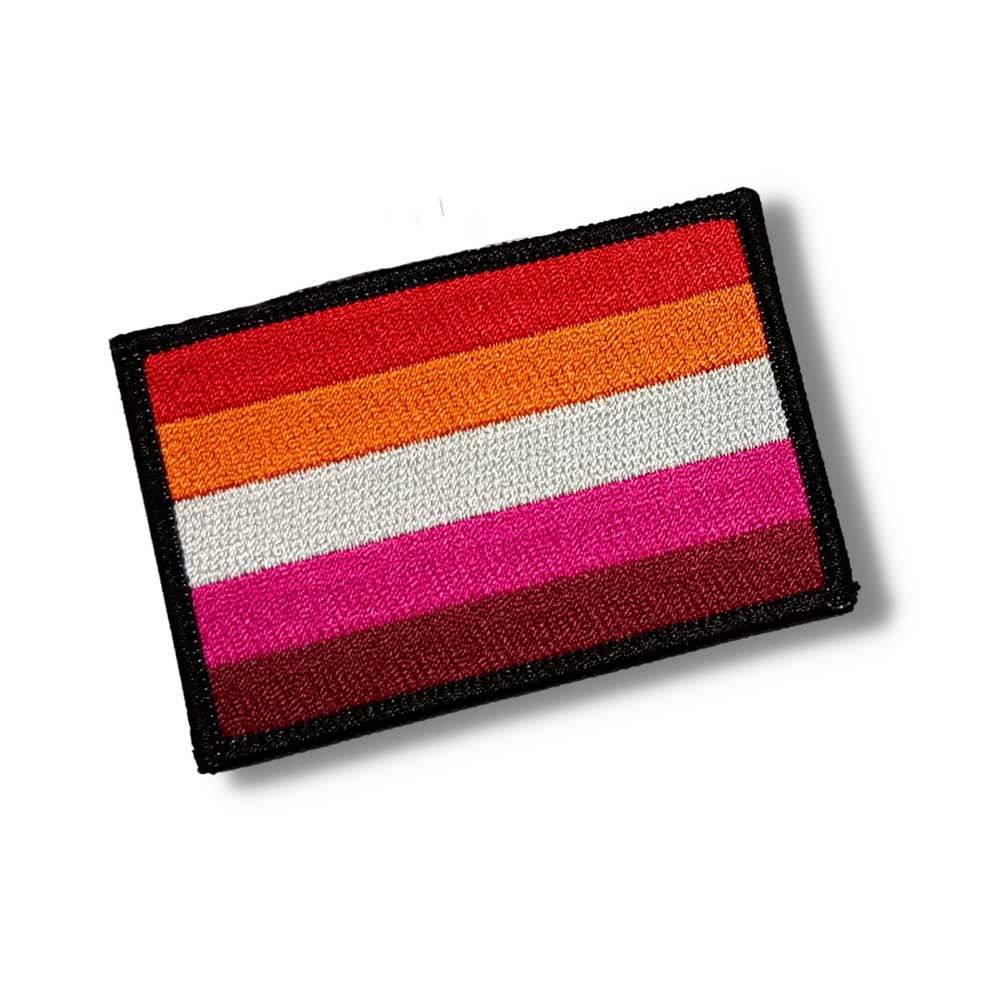 Lesbian Pride Flag Stick-On Patch Patch La Vie Bien Lesbian Pride Flag Stick-On Patch