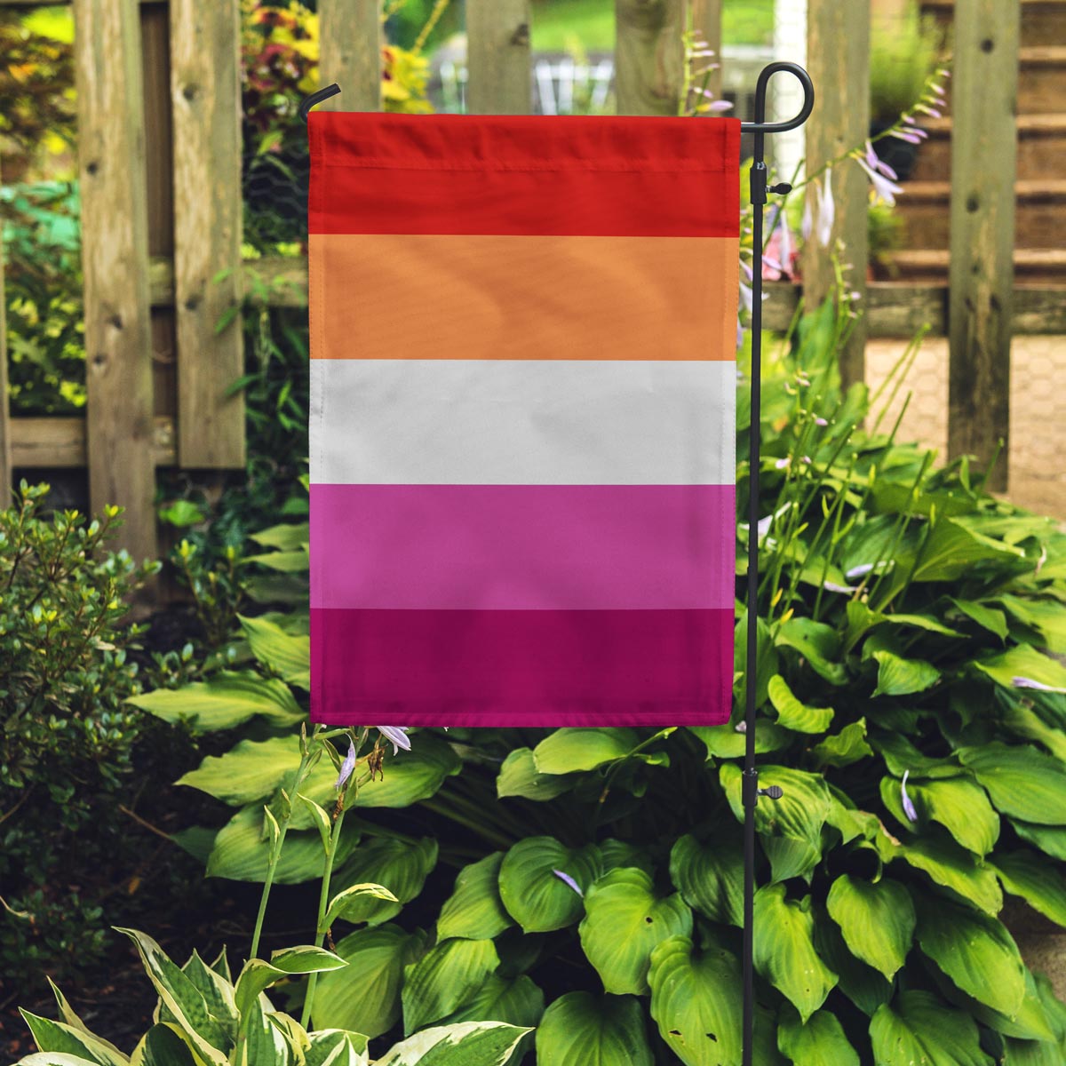 Lesbian Pride Garden Flag Garden Flag La Vie Bien Lesbian Pride Garden Flag