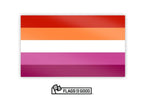 Lesbian Pride Sticker Sticker La Vie Bien Lesbian Pride Sticker