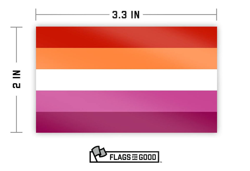 Lesbian Pride Sticker Sticker La Vie Bien Lesbian Pride Sticker