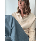 Less is More Embroidered Pullover by Polished Prints