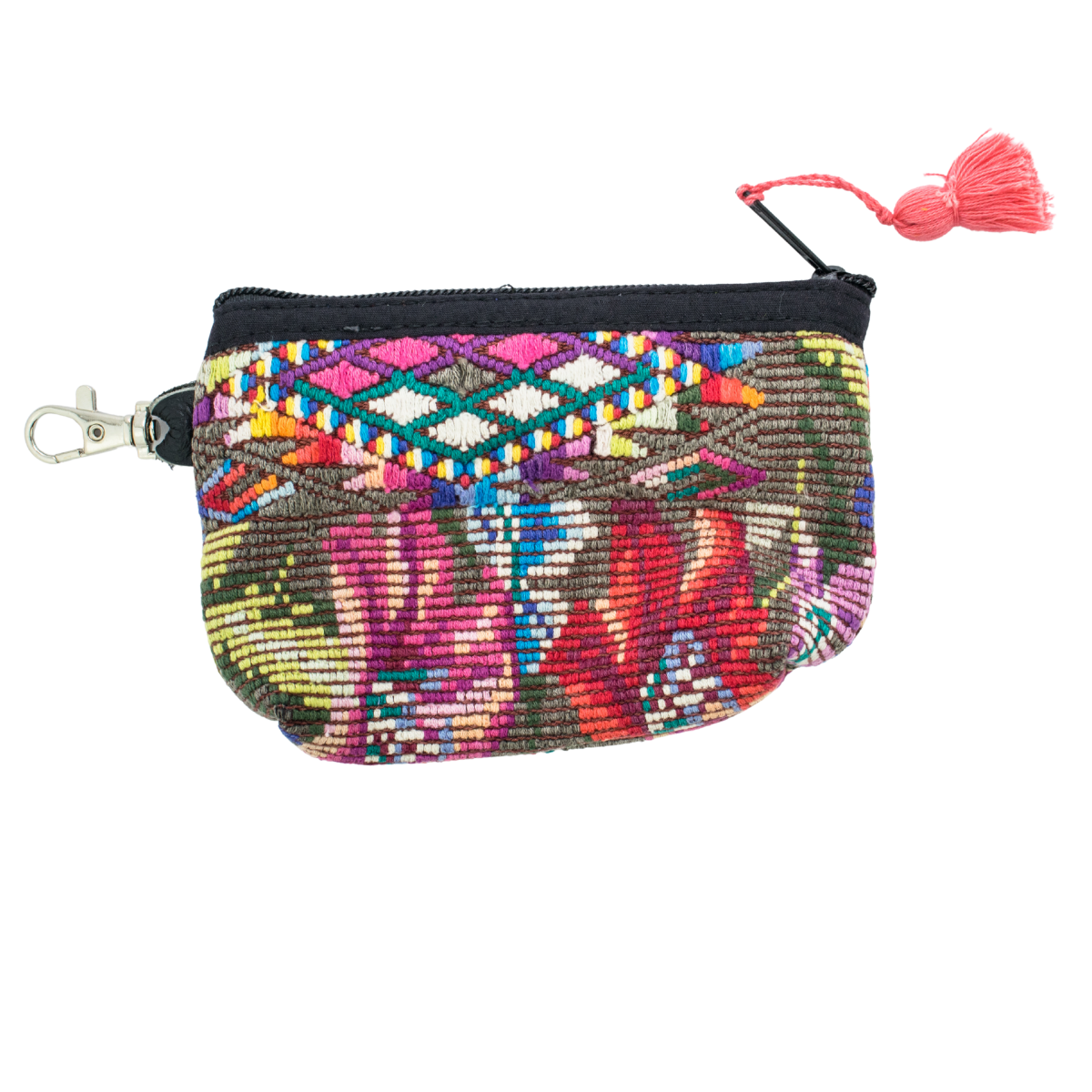 Leti Upcycled Huipil Coin Purse - Guatemala Bags La Vie Bien Leti Upcycled Huipil Coin Purse - Guatemala