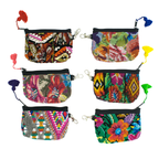 Leti Upcycled Huipil Coin Purse - Guatemala Bags La Vie Bien Leti Upcycled Huipil Coin Purse - Guatemala