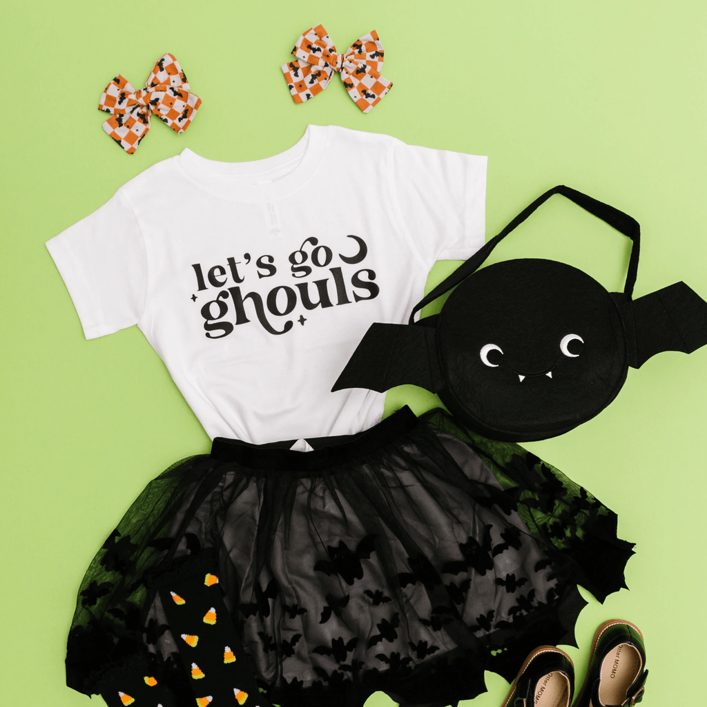 Let's go Ghouls toddler and youth tee shirt, Halloween collection by Benny and Ray Apparel
