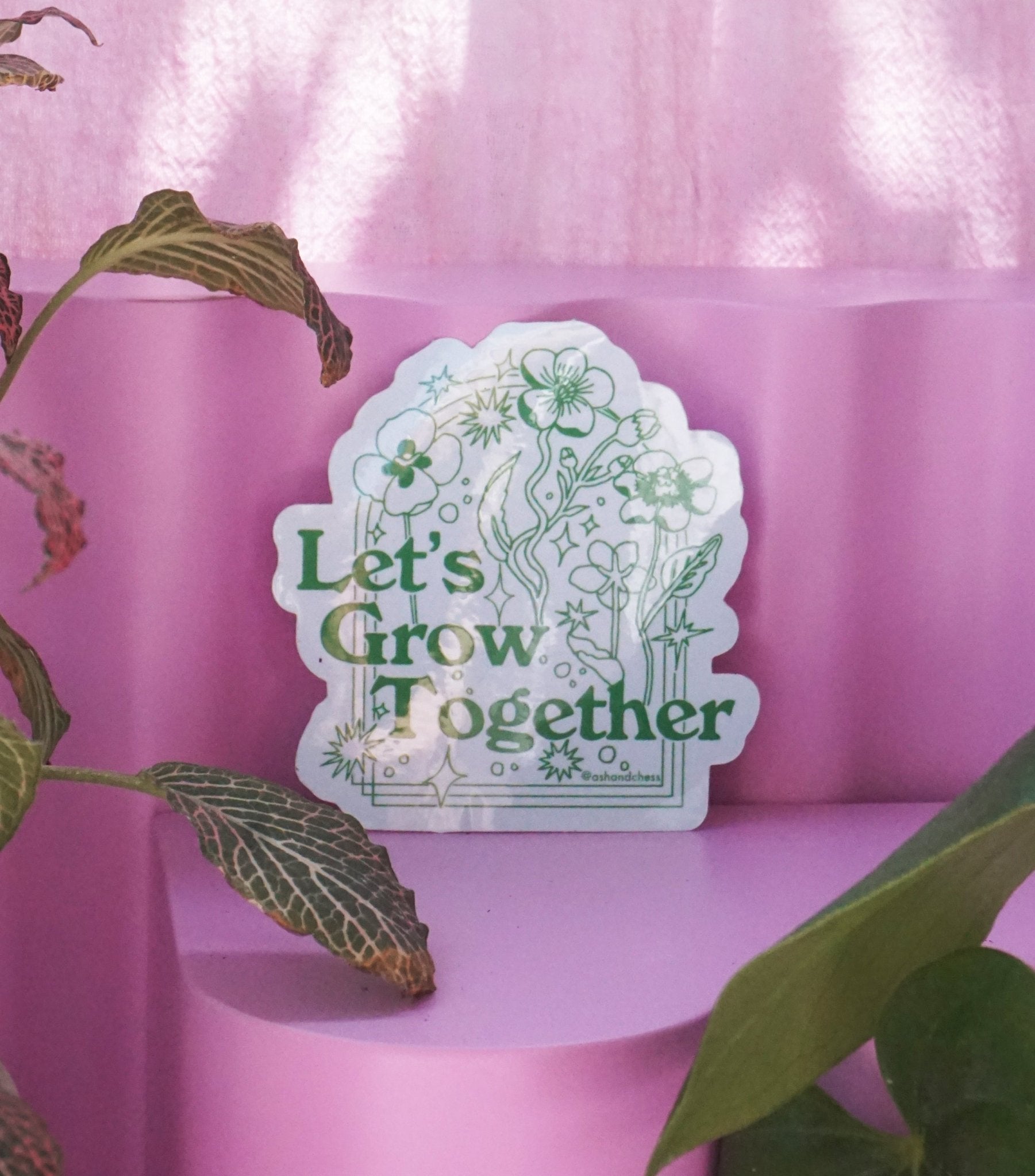 Let's Grow Together Sticker Stickers La Vie Bien Let's Grow Together Sticker