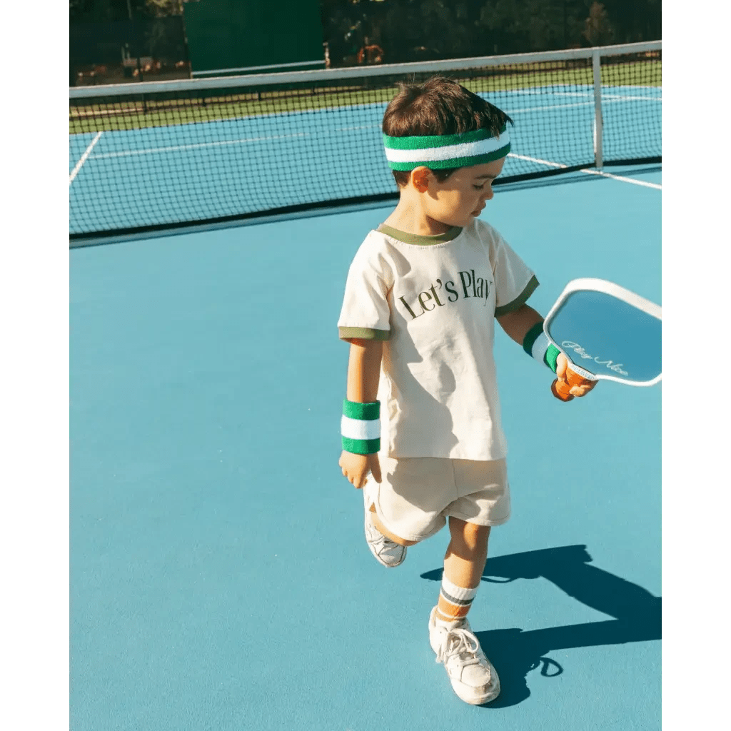 Let's Play Kids Retro Ringer T-Shirt by Polished Prints