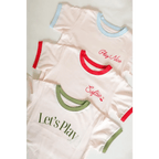 Let's Play Kids Retro Ringer T-Shirt by Polished Prints